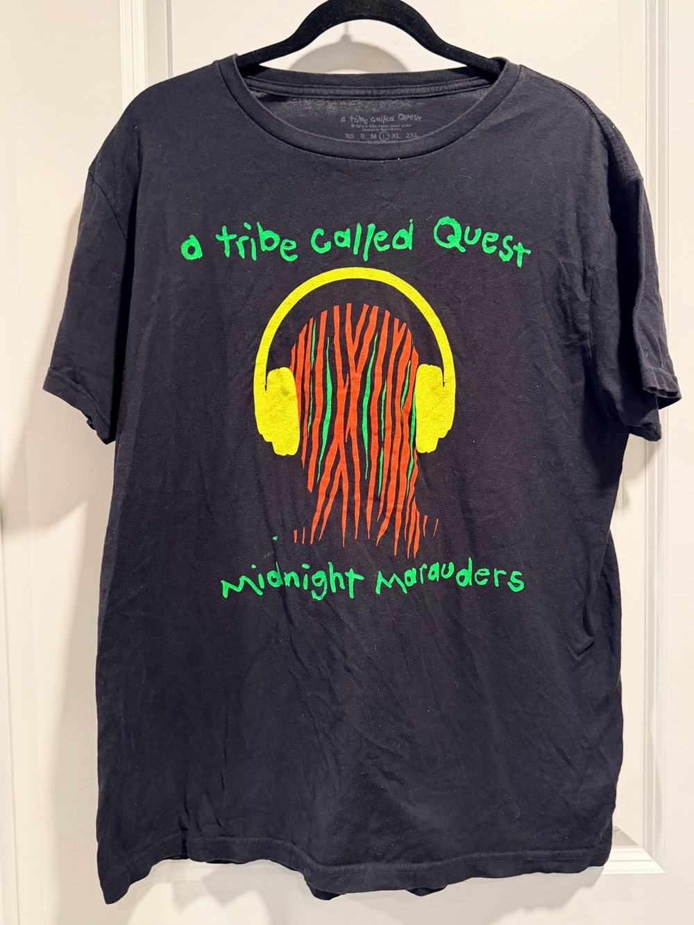 A Tribe Called Quest Midnight Marauders T-Shirt Black Hip Hop Rap Size Large